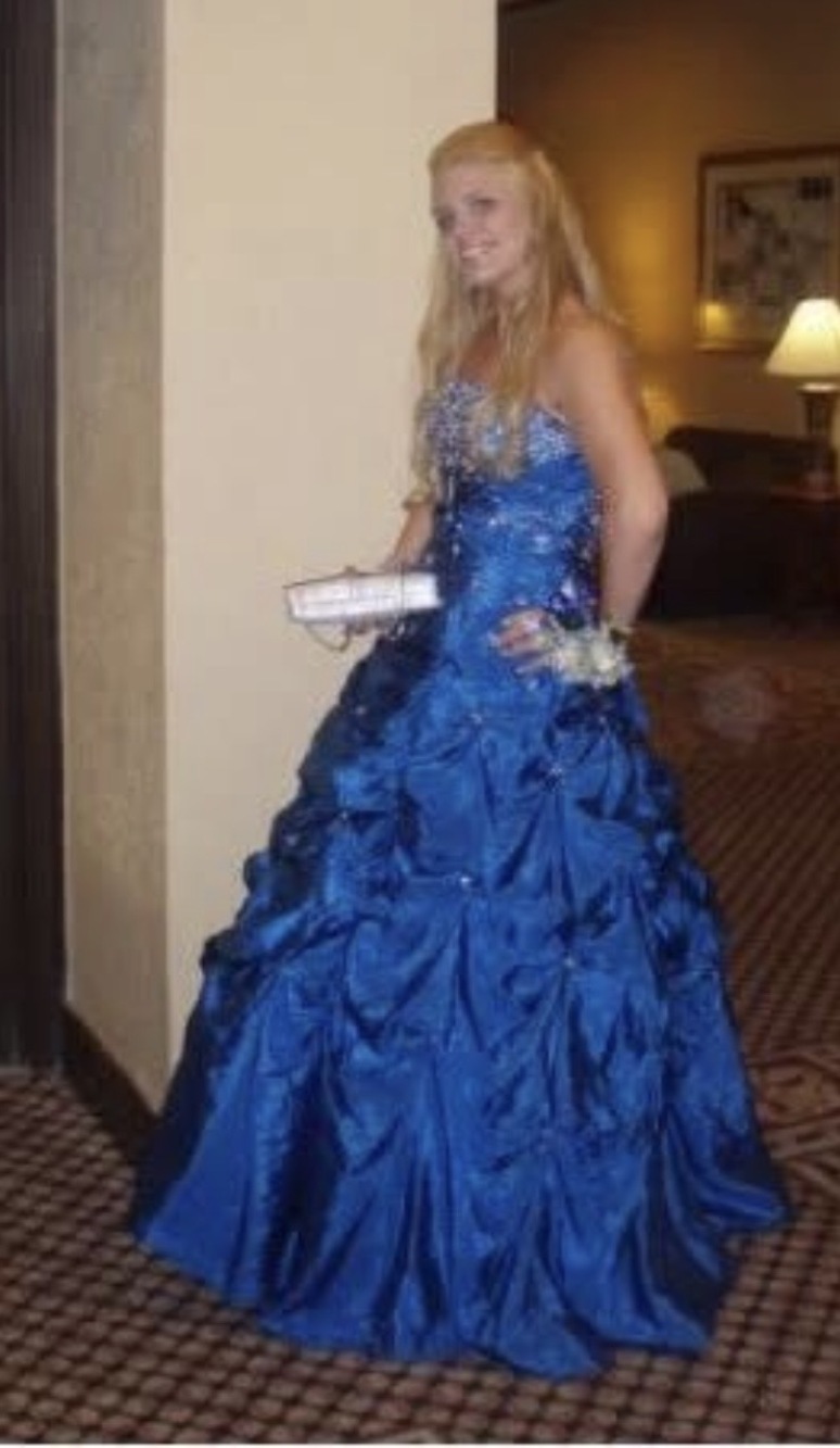 Mori Lee Cobalt Blue Ballgown Prom Or Quince Dress Size 12